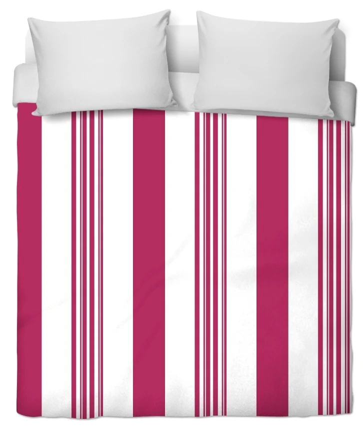 Tissu motif à rayures au mètre rideau rayé à ligne verticale coton rose fuchsia