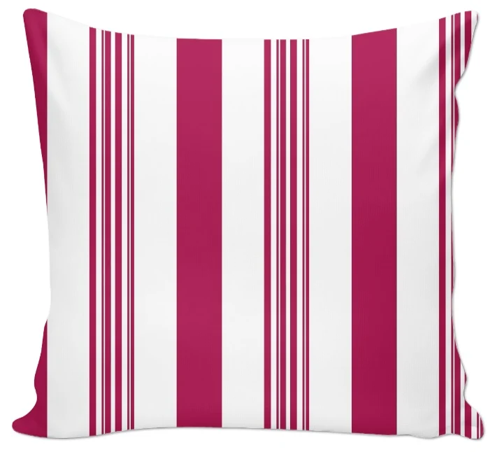 Tissu motif à rayures au mètre rideau rayé à ligne verticale coton rose fuchsia