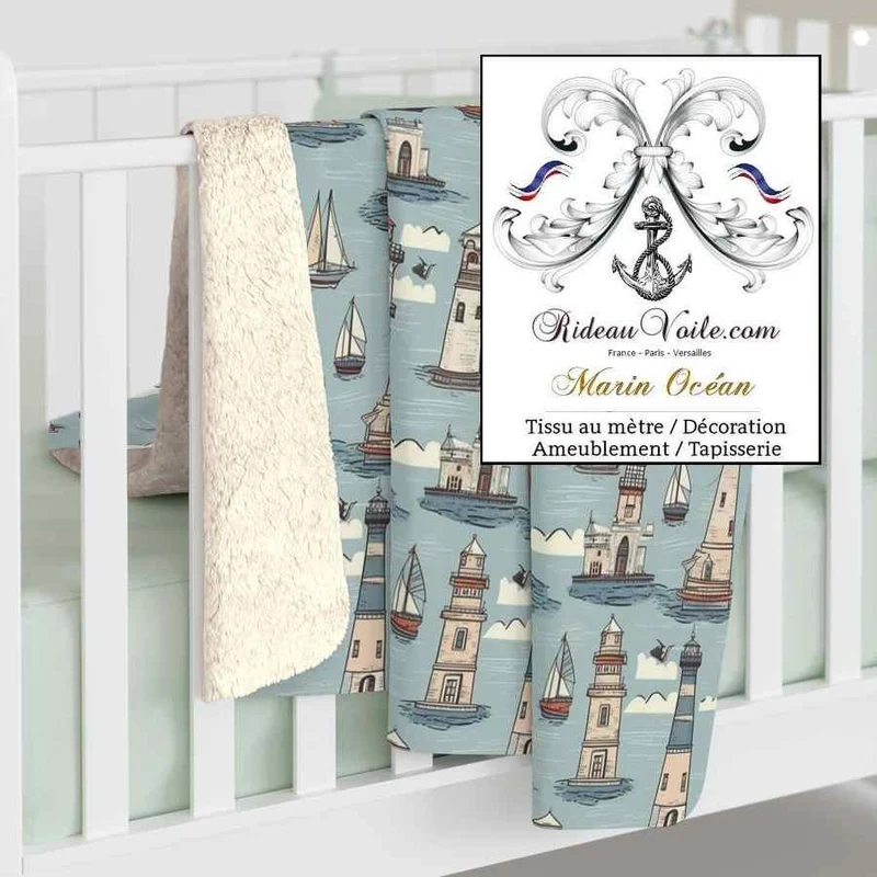 Boutique nautique Tissus maritimes - Ambiance de mer plage décoration phare bateau