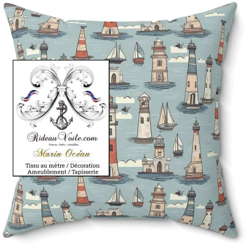 Boutique nautique Tissus maritimes - Ambiance de mer plage décoration phare bateau
