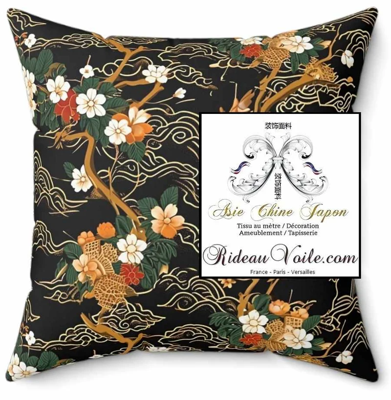 Maison d'éditeur haut gamme tissu ameublement motif imprimé Japonais mètre