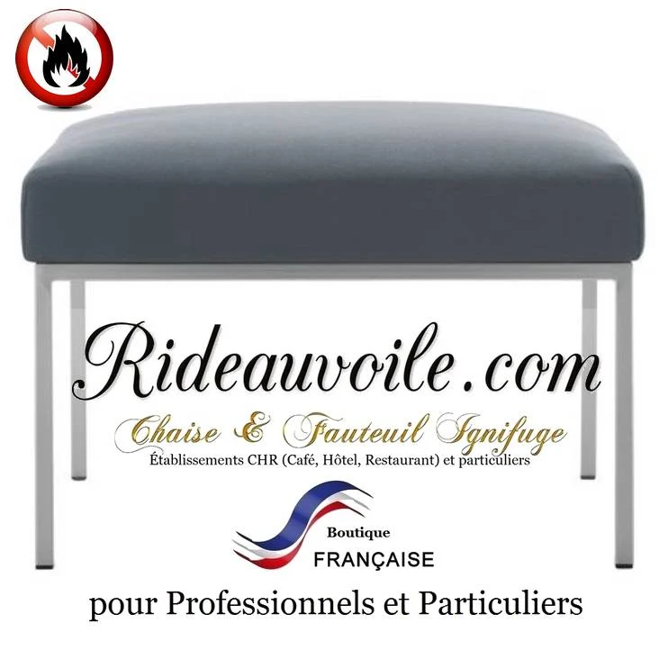 Agencement tapissier chaises intérieur Hôtel architecte rénovation Gris ignifuge