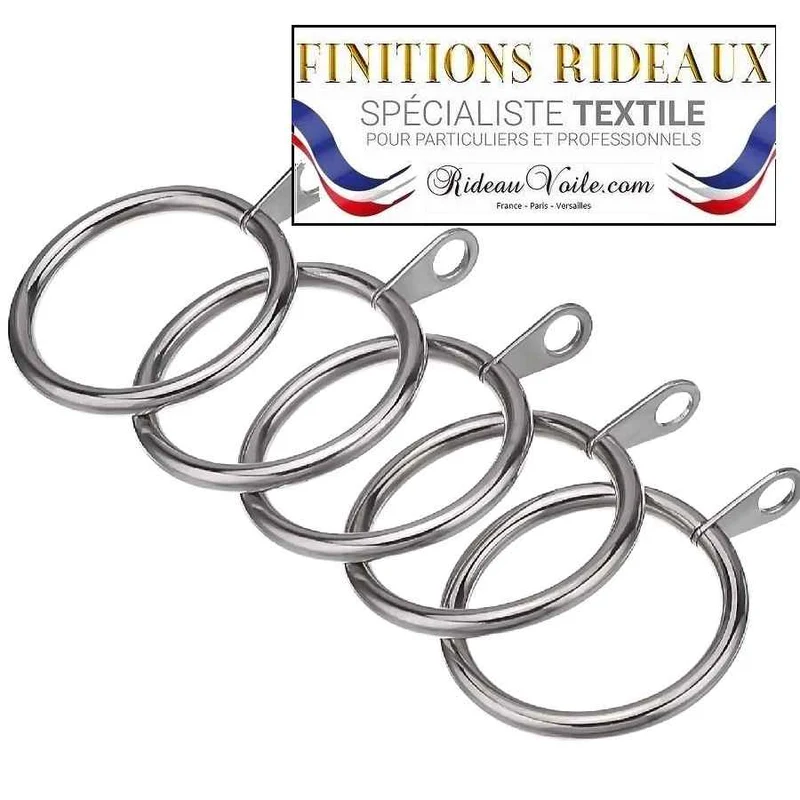 Comment choisir finition Crochets métal à Rideaux Anneaux œillets Fixes, Argent