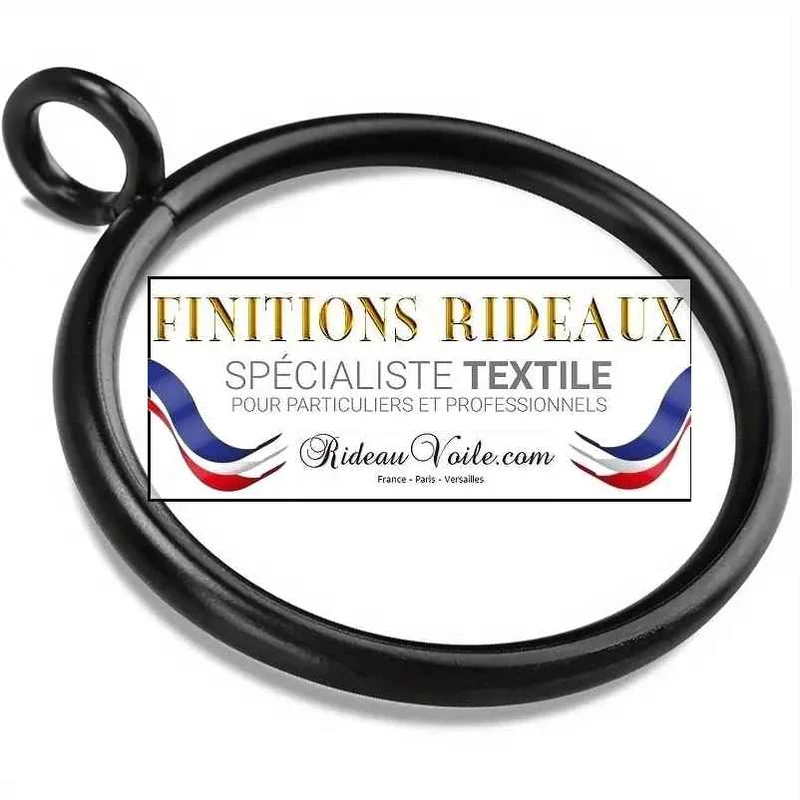 Comment choisir finition Crochets métal à Rideaux Anneaux œillets Fixes, noir