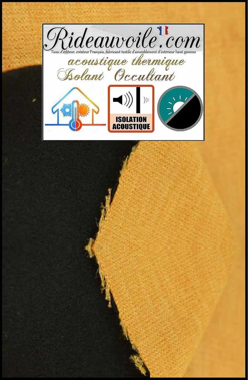 Travaux Rénovation intérieur tissu isolation thermique Acoustique occultant velours