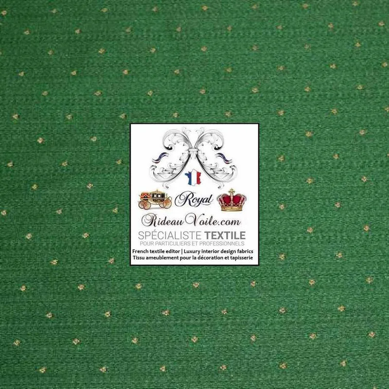 Maison éditeur Textile ameublement Jacquard vert mètre rayures Damasco Baroque