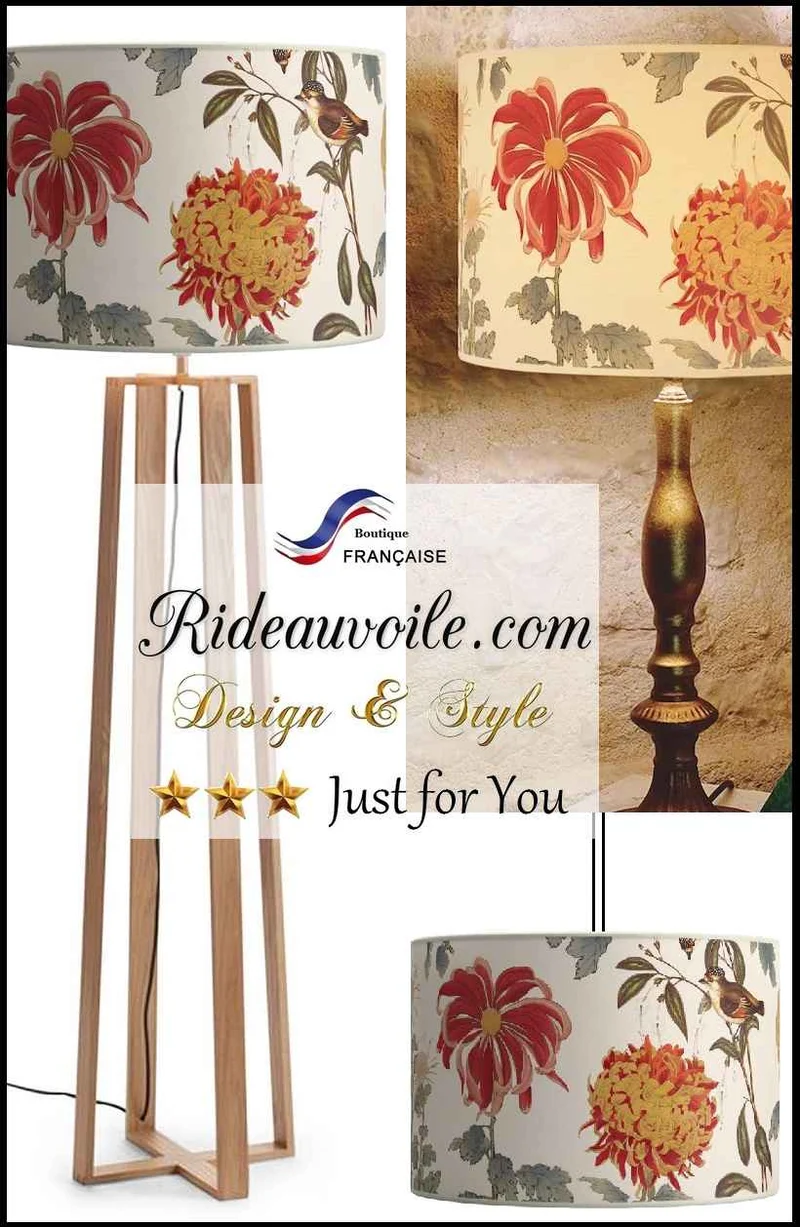 Fabricant Abat-jour oiseaux fleurs Luminaire suspendre & à poser sur mesure