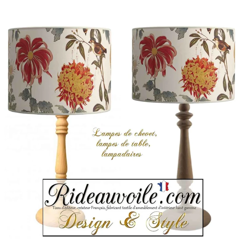 Fabricant Abat-jour oiseaux fleurs Luminaire suspendre & à poser sur mesure
