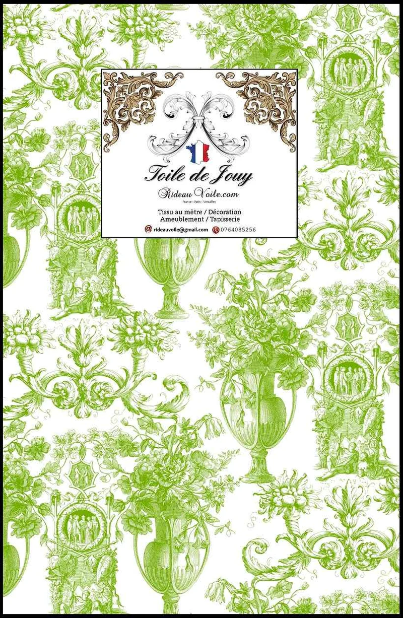 La Toile de Jouy ameublement ignifuge classique mètre déco rideau voilage