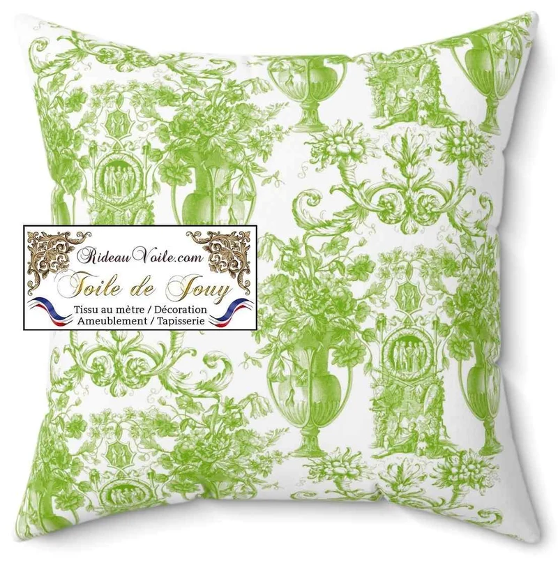 La Toile de Jouy ameublement ignifuge classique mètre déco rideau voilage