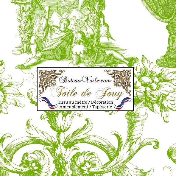 La Toile de Jouy ameublement ignifuge classique mètre déco rideau voilage