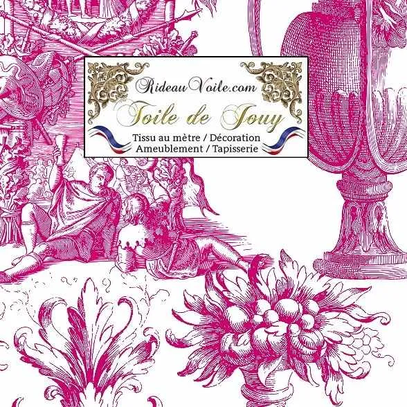Éditeur textile ameublement imprimé Toile de Jouy Paris mètre rideau voilage tapisserie