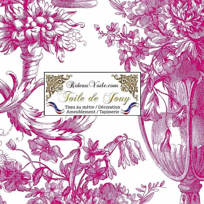 Éditeur textile ameublement imprimé Toile de Jouy Paris mètre rideau voilage tapisserie