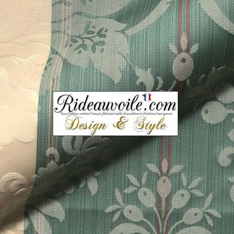 Tissu ameublement non feu architecte intérieur Baroque vert mètre rideau