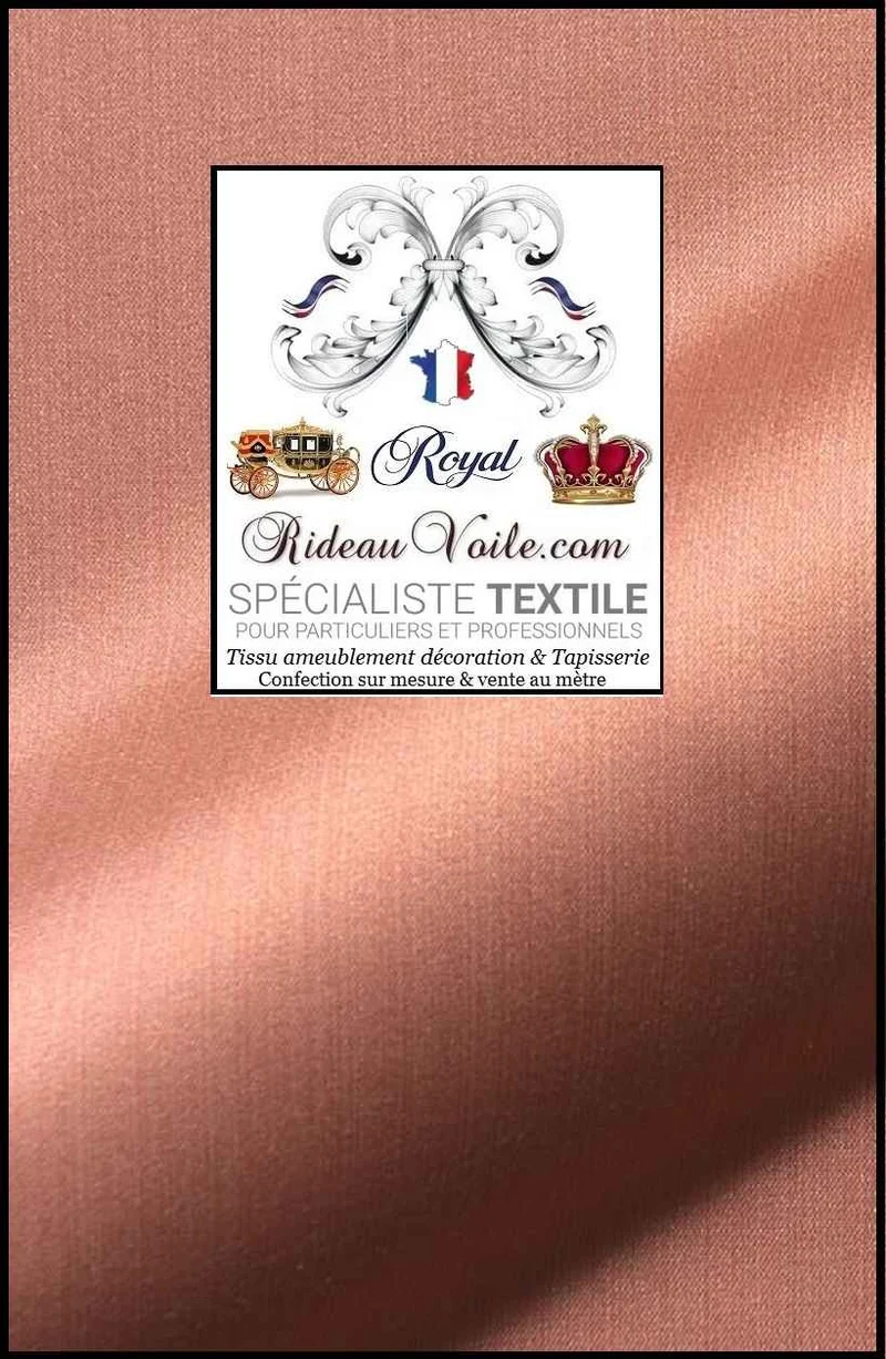 Textile d'ameublement Non feu (M1) ignifugé Damasco rose mètre confection rideau