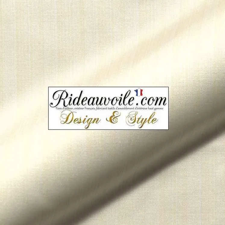 Éditeur textile d'ameublement haute gamme Damasco écru mètre rideau
