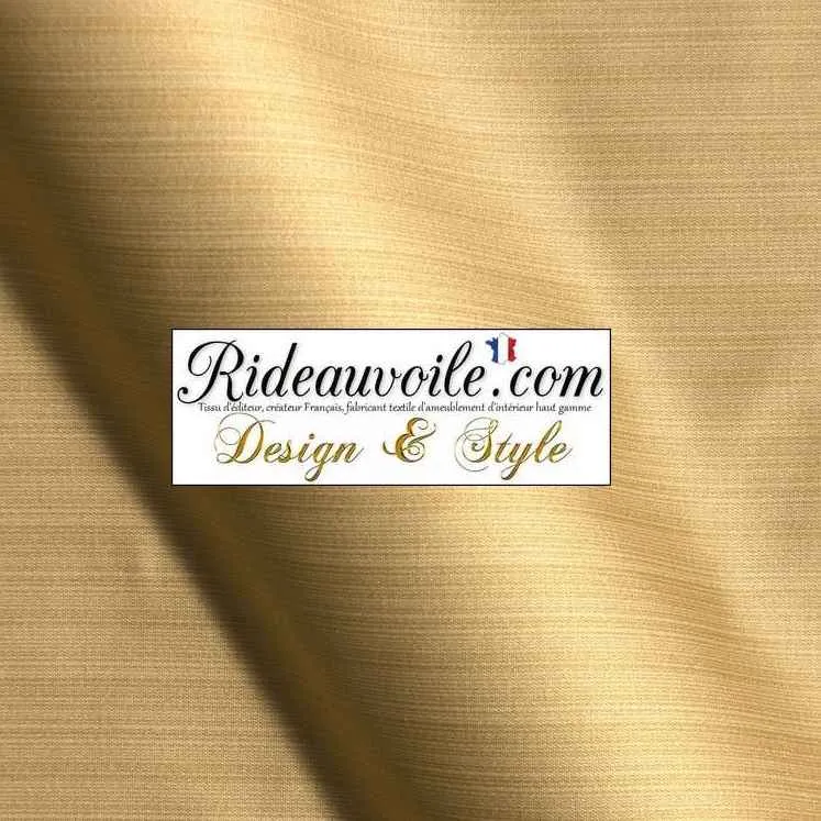Tissu ignifuge Damask grande largeur vintage Damasco beige uni mètre rideau