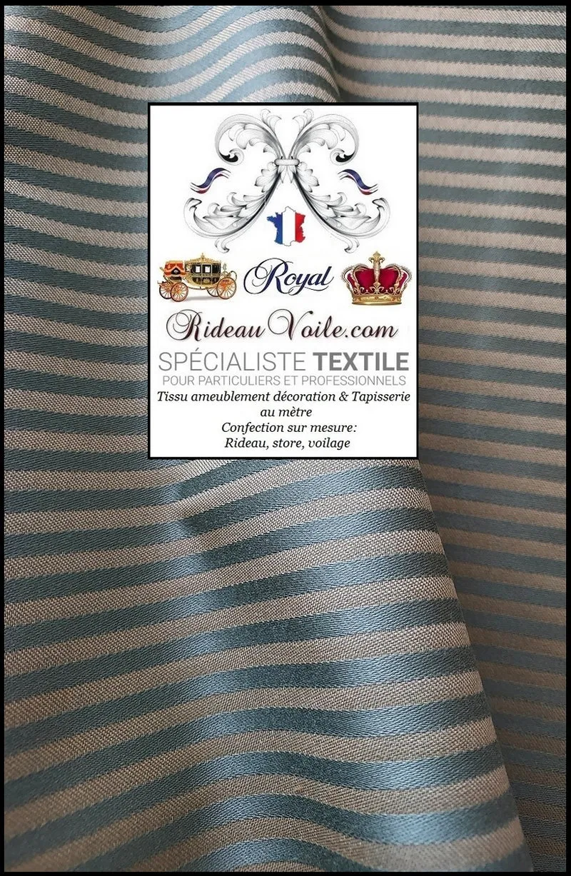 Agencement rénovation décoratrice Tissu Jacquard Baroque Or & vert olive mètre