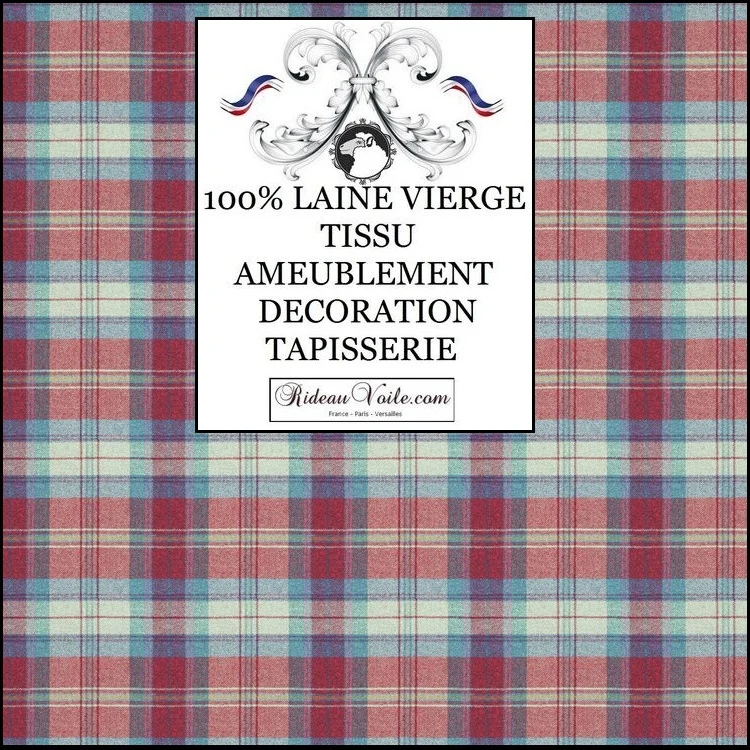 Boutique Laine Tartan d'ameublement carreaux rideau tapisserie