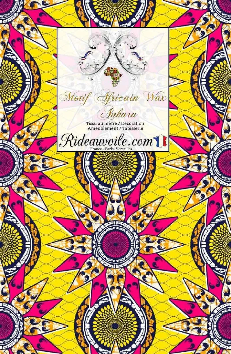 Tissu ameublement inspiration Africaine mètre interior'home Ankara Wax