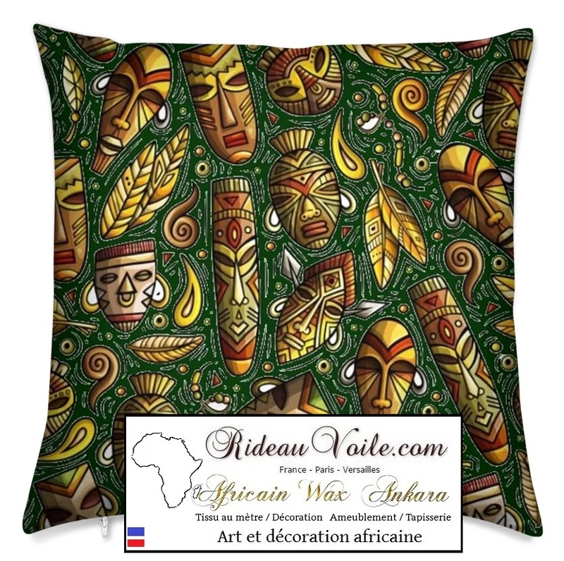 Tissu motif Africain Wax mètre rideau voilage déco Black Interior Design African American
