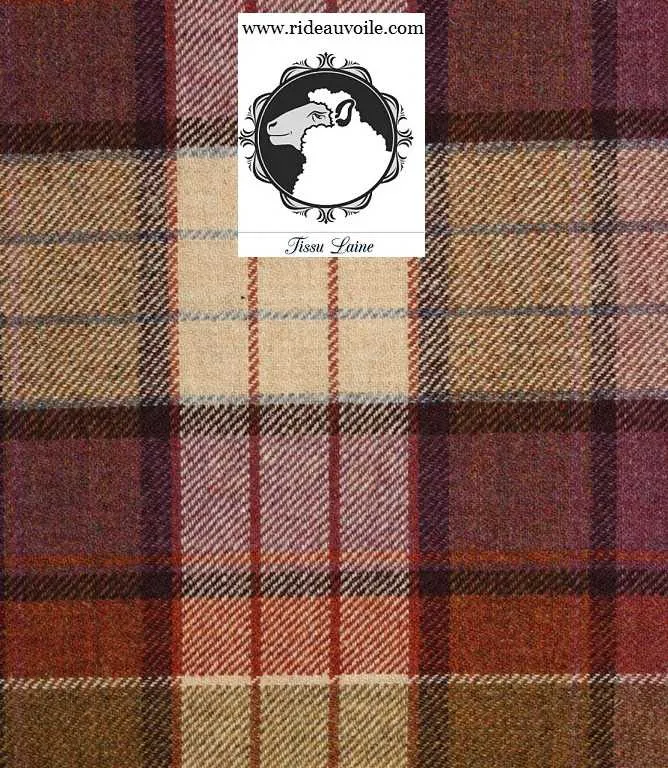 Comment décoration tissu Laine carreaux tartan au mètre rideau