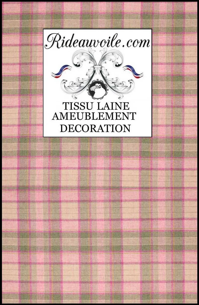 Boutique tissu Laine écossais ameublement mètre à carreaux rideau tapisserie