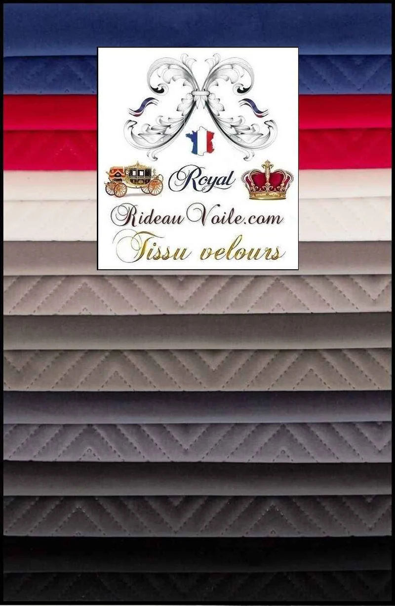 Tissu d'éditeur Velours Chevron ameublement intérieur mètre tissu non feu