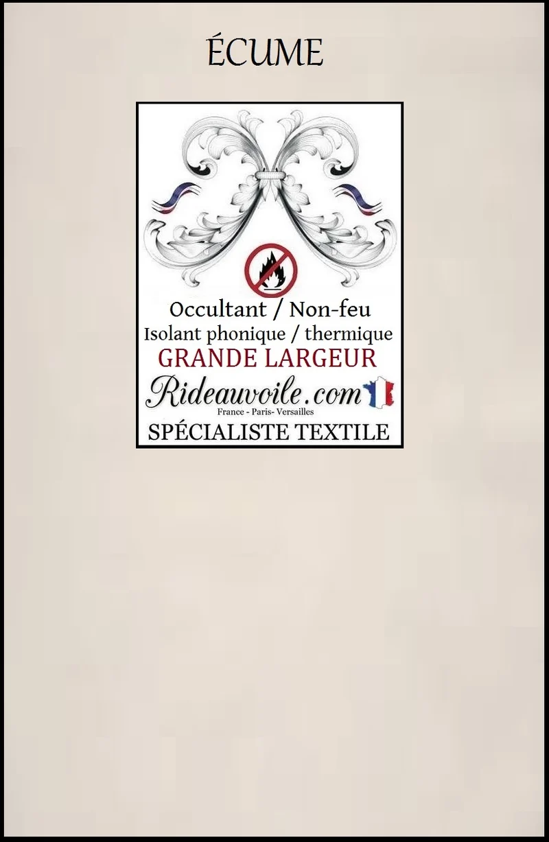 Tissu AMEUBLEMENT occultant isolation thermique phonique mètre rideau M1