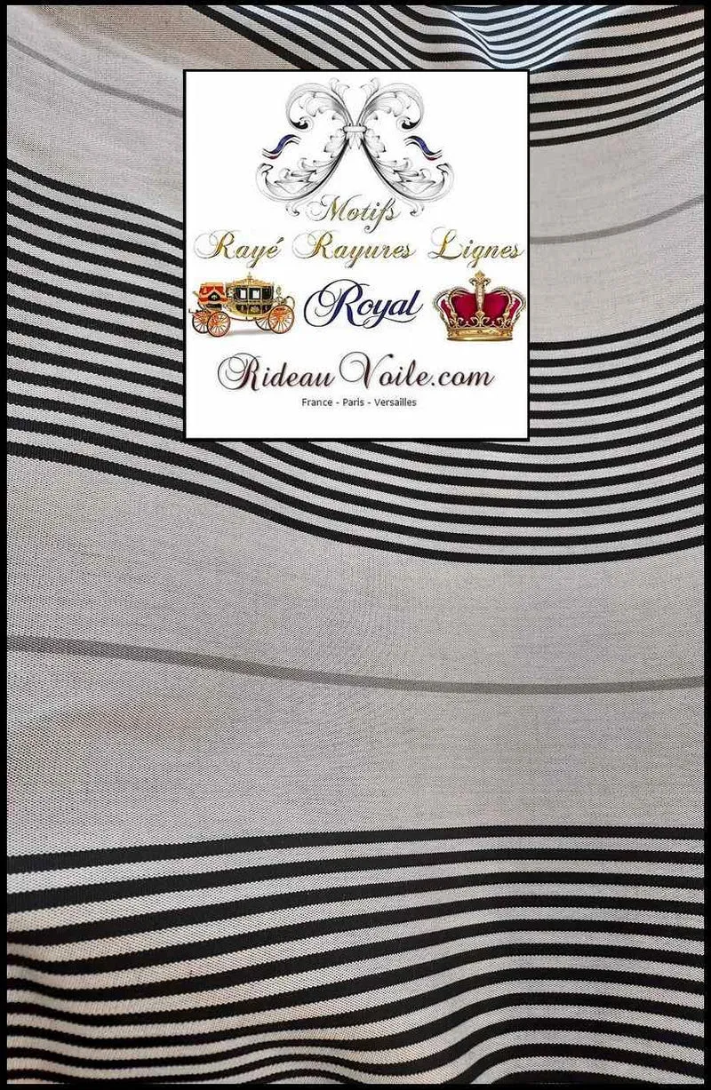 Toile déperlante rayures Téflon U.V tissu d'extérieur intérieur ameublement rideau mètre
