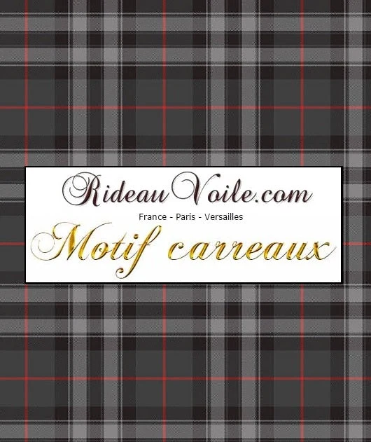 Boutique velours ameublement motif écossais tartan carreaux mètre rideau tapisserie