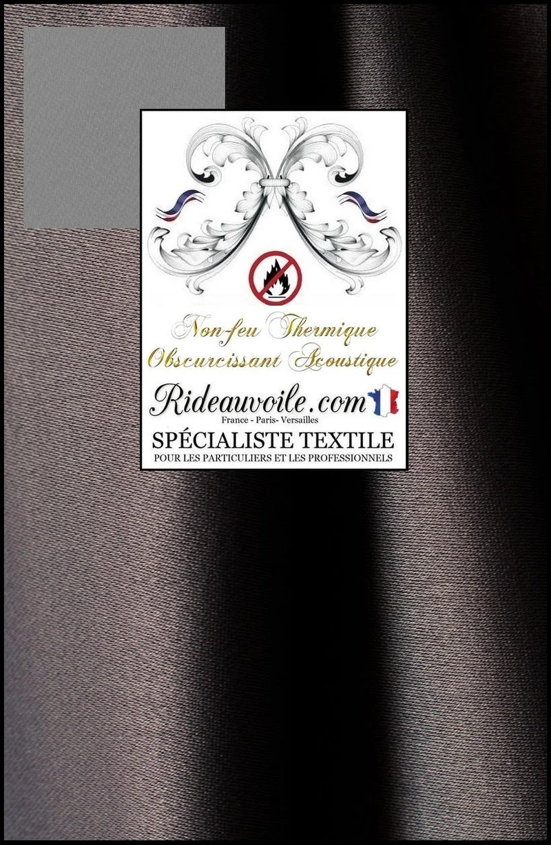 Tissu ameublement isolant thermique phonique acoustique mètre rideau 280cm