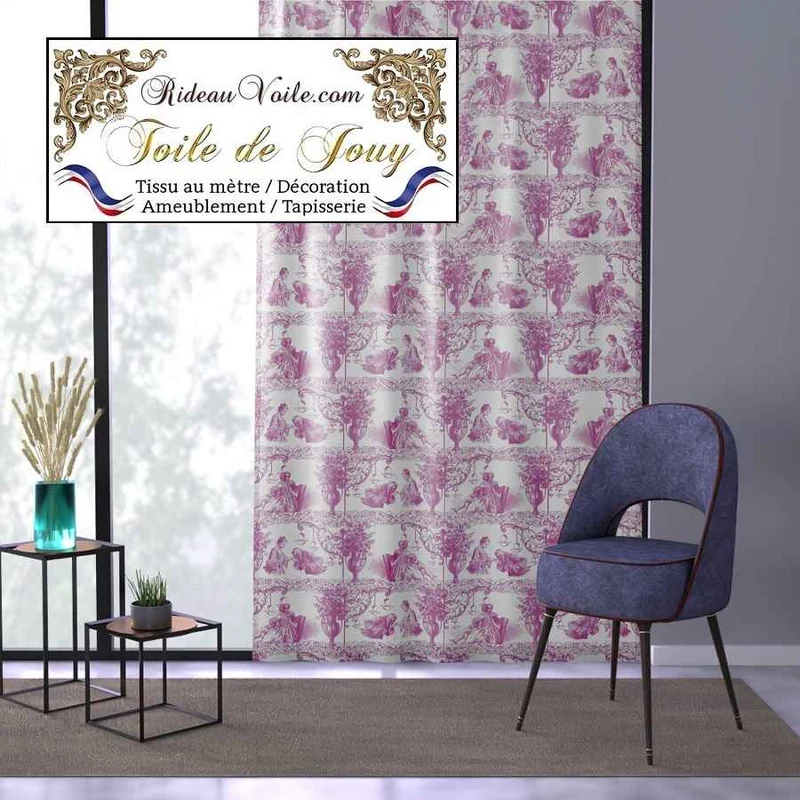 Tissu ameublement Toile De Jouy mètre rideau, papier peint & revêtement mural