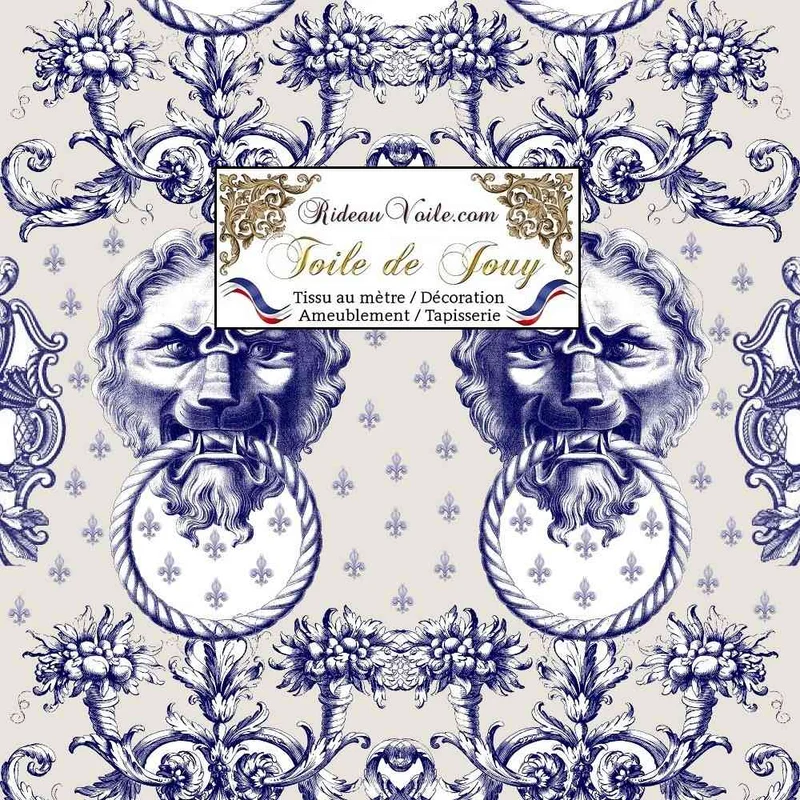 Textile éditeur créateur Français ameublement intérieur Toile de Jouy mètre rideau
