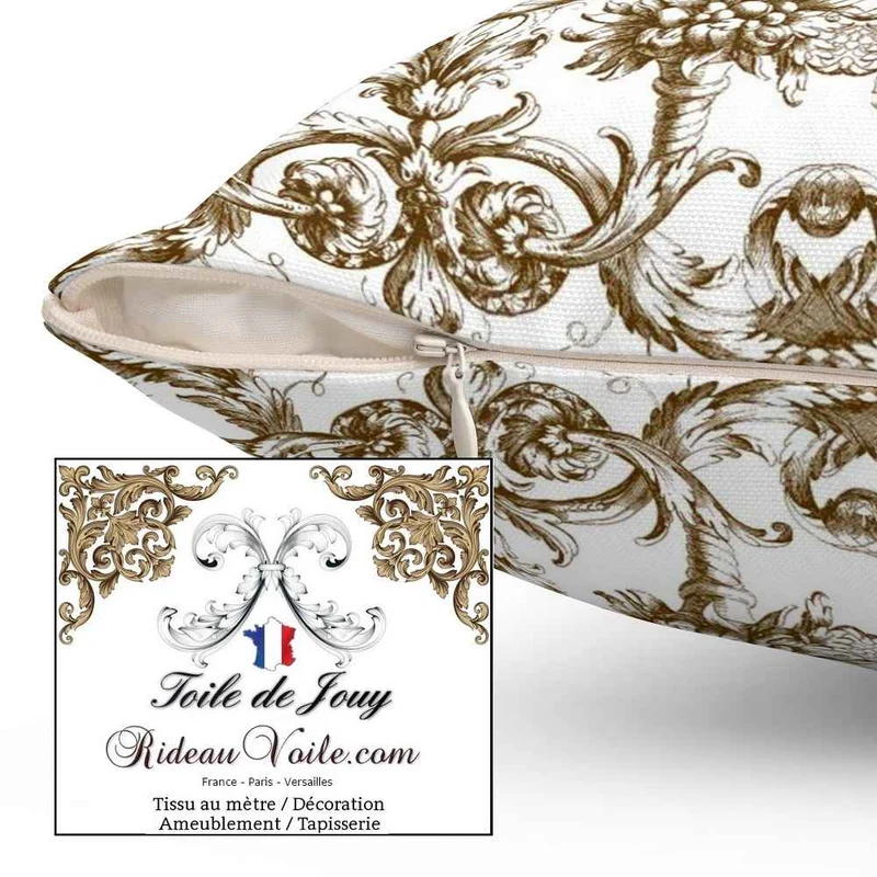 Boutique textile imprimé Toile de Jouy Lys & Lion ameublement mètre rideau