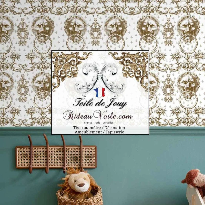 Boutique textile imprimé Toile de Jouy Lys & Lion ameublement mètre rideau