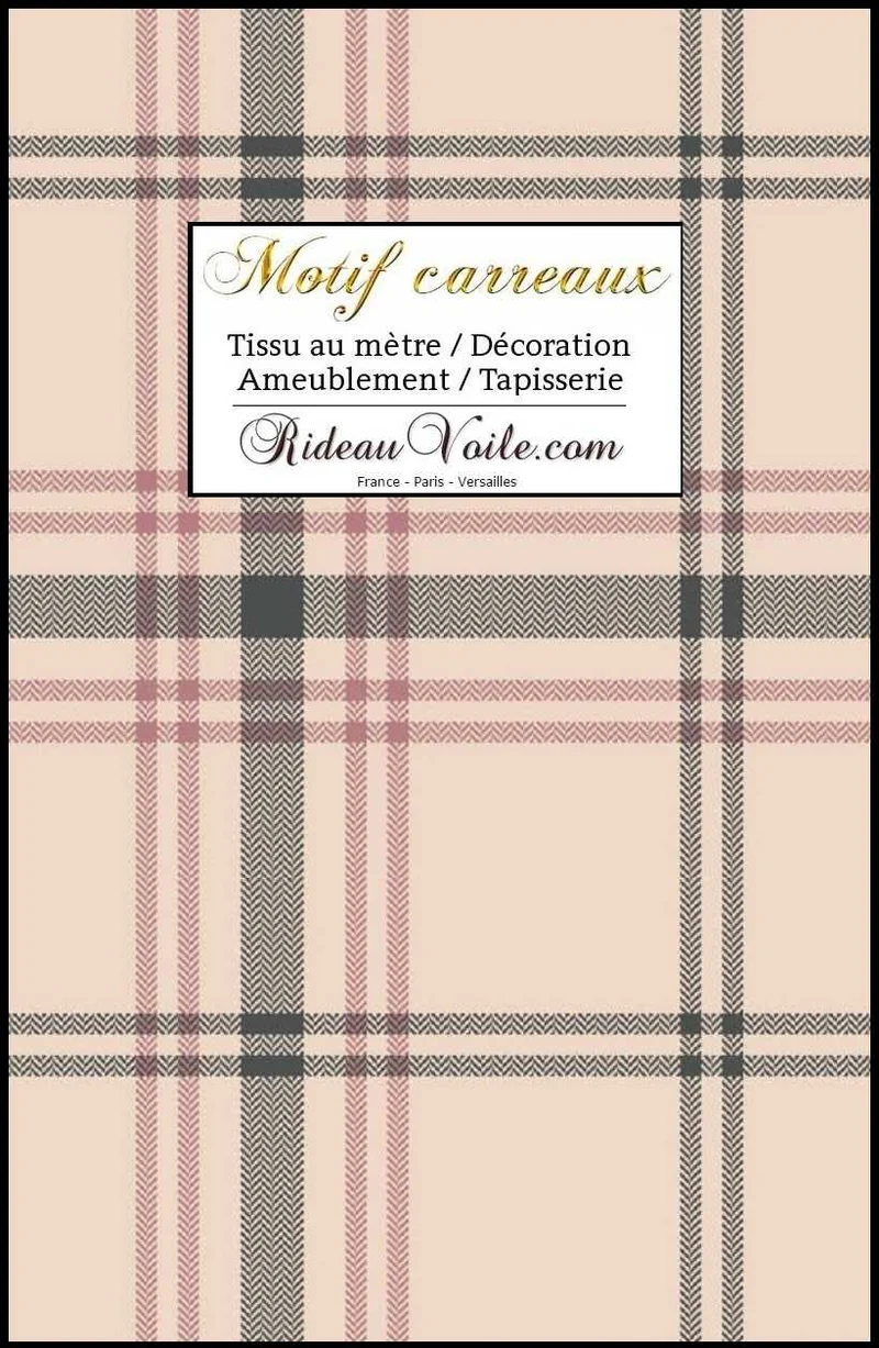 Cabinet d'Architecte intérieur maison villas chalet tissu tartan Laine carreaux écossais