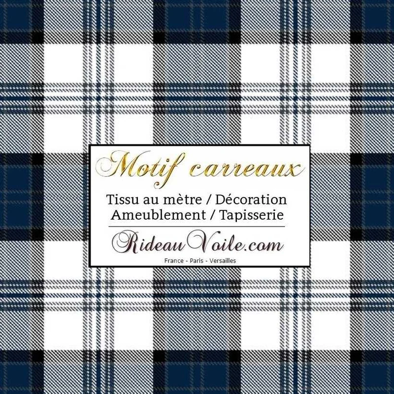 Chalet bois style traditionnel montagne tissu tartan Laine carreaux écossais bleu