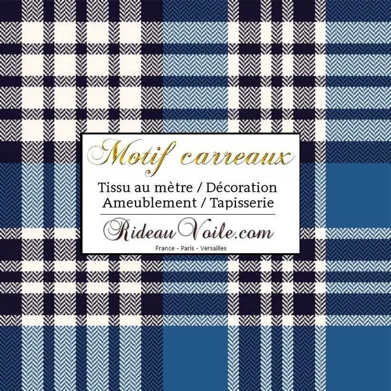 Décorateur et Architecte d'intérieur de Chalets tartan Laine carreaux écossais bleu