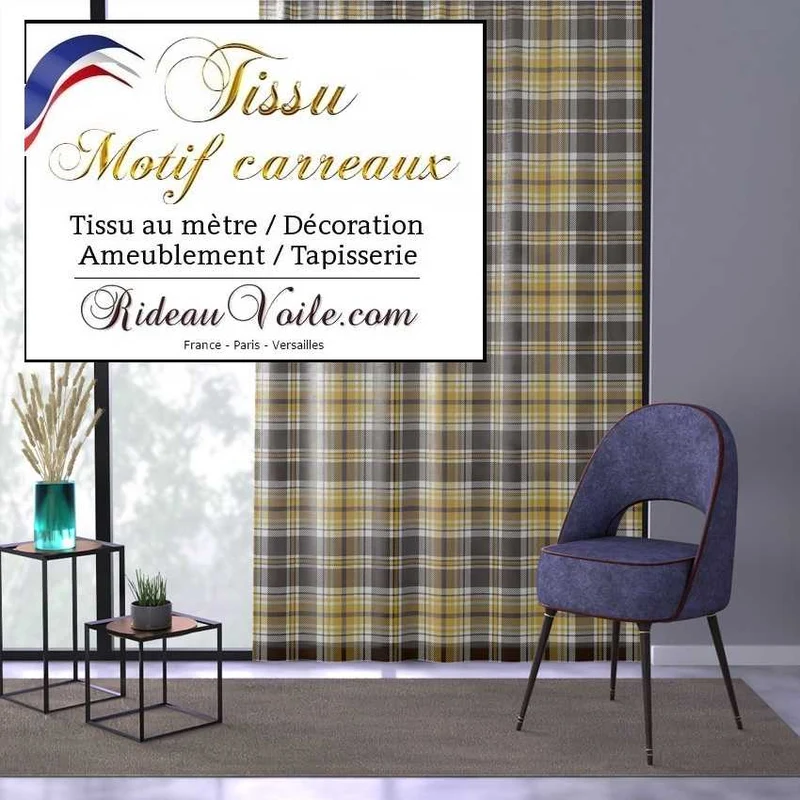 Spécialiste Architecte d'intérieur Chalet design tartan Laine carreaux écossais