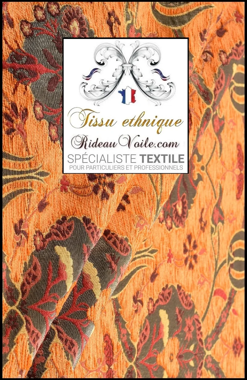 Tissu ameublement tapisserie Kilim mexicain Boho Boho au mètre