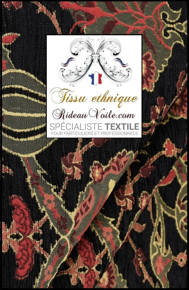 Tissu ameublement Kilim Boho Boho Turc Aztec Chenille Ottoman ethnique mètre