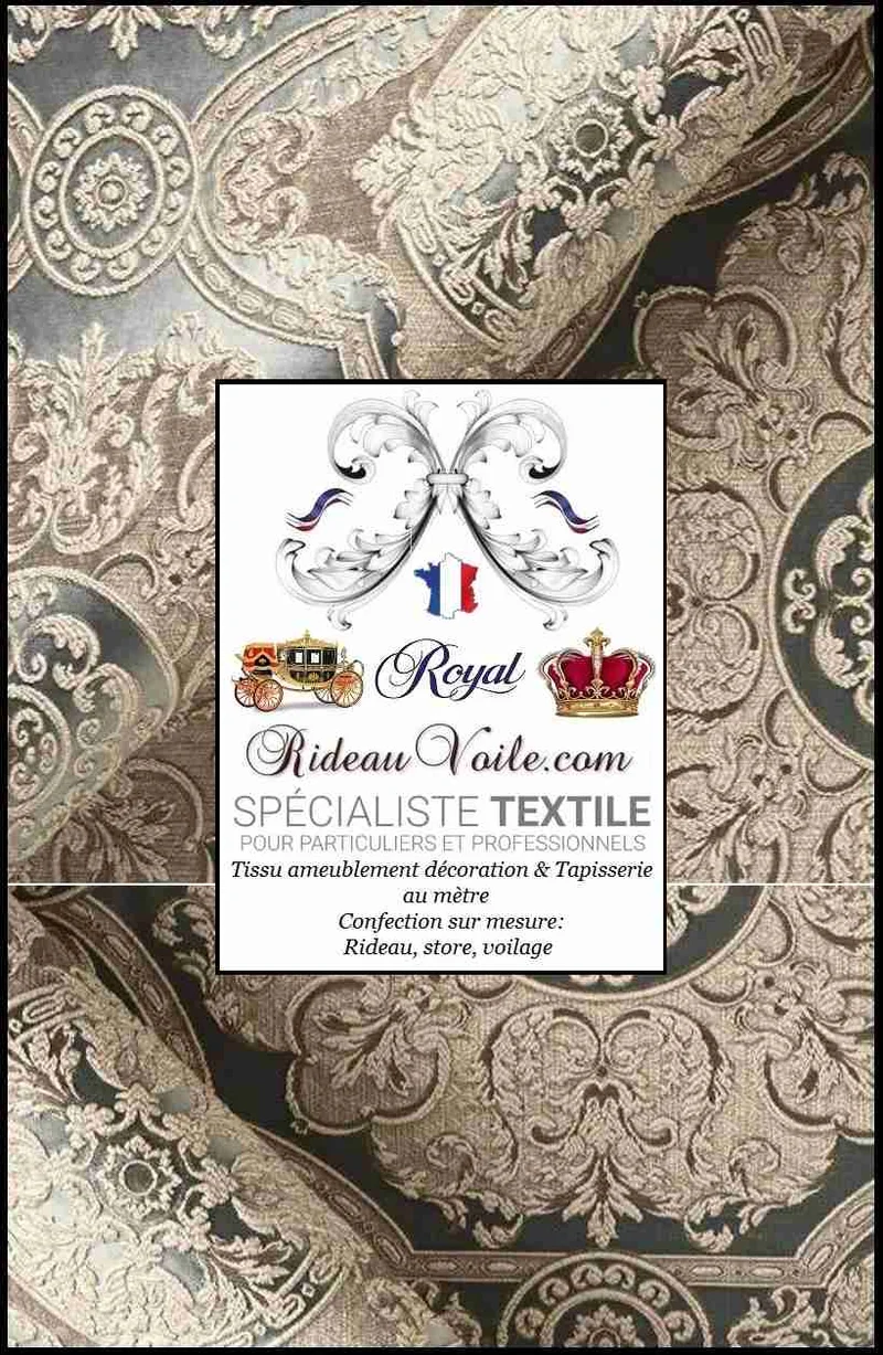 Décoration intérieur ameublement mètre Jacquard Baroque Damassé rideau