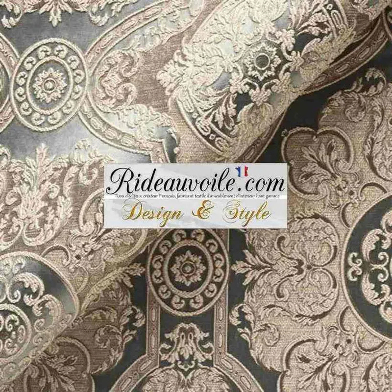 Décoration intérieur ameublement mètre Jacquard Baroque Damassé rideau