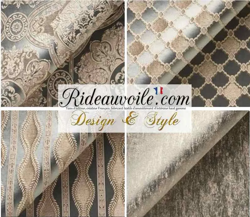 Décoration intérieur ameublement mètre Jacquard Baroque Damassé rideau