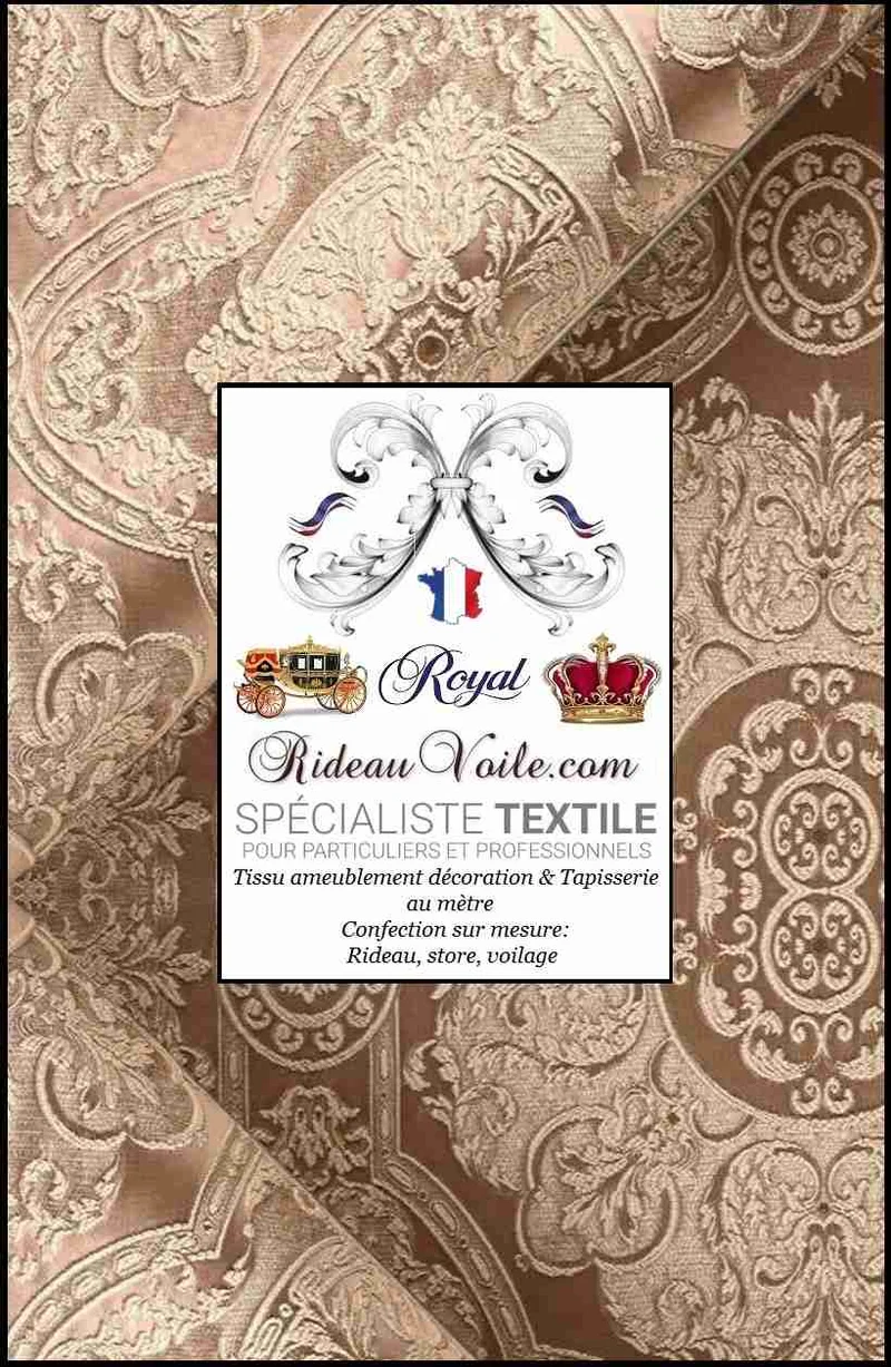 Décoration intérieur ameublement mètre Jacquard Baroque Damassé rideau
