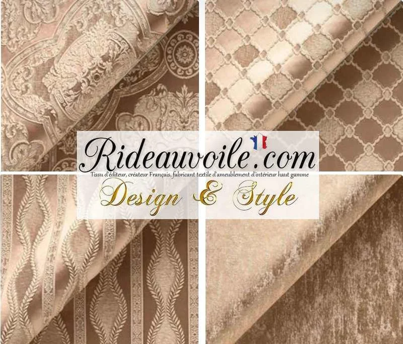 Décoration intérieur ameublement mètre Jacquard Baroque Damassé rideau