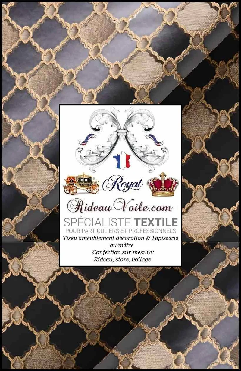 Jacquard Damassé décorateur tissu ameublement Baroque mètre rideau canapé