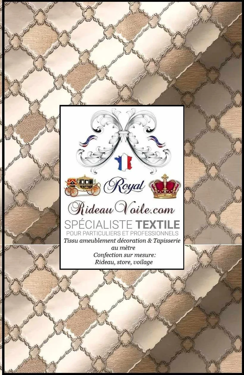 Travaux rénovation agencement tapisserie murale tissu d'ameublement style Baroque