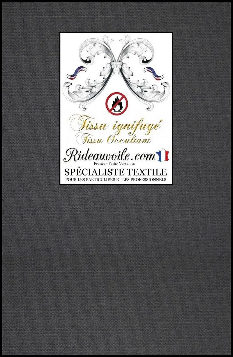 Tissu grande largeur occultant isolant thermique phonique acoustique mètre rideau